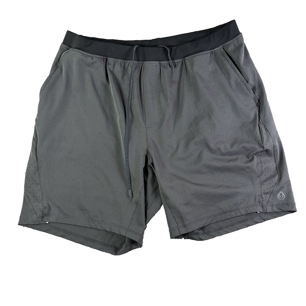 tasc Performance Velocity 8" Shorts Mens XL Gray Activewear Training Bamboo